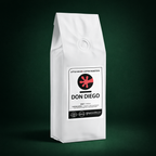 Don Diego Roasted Coffee Beans by Little Gecko Coffee Roasters packed in white bag